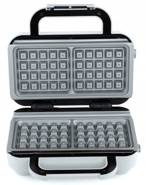 Gofrownica Breville DuraCeramic VST072X 850W - Srebrne Kwadratowe Gofry