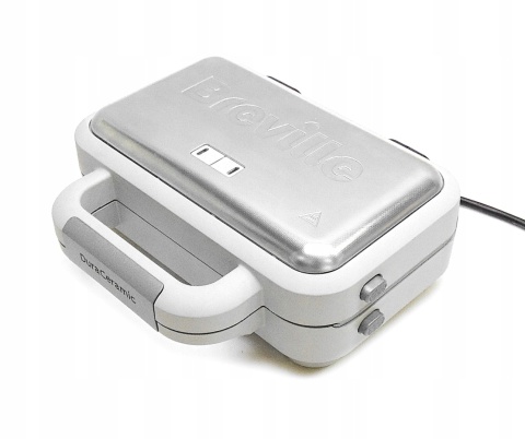 Gofrownica Breville DuraCeramic VST072X 850W - Srebrne Kwadratowe Gofry