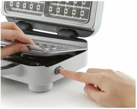 Gofrownica Breville DuraCeramic VST072X 850W - Srebrne Kwadratowe Gofry