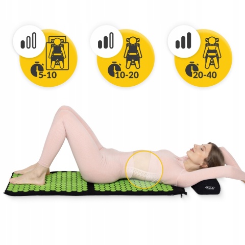 Zdrowotna Mata Do Akupresury Z Kolcami + Poduszka Terapeutyczna Relaks