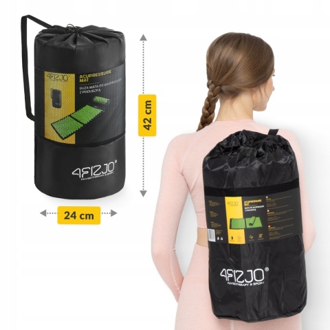 Zdrowotna Mata Do Akupresury Z Kolcami + Poduszka Terapeutyczna Relaks