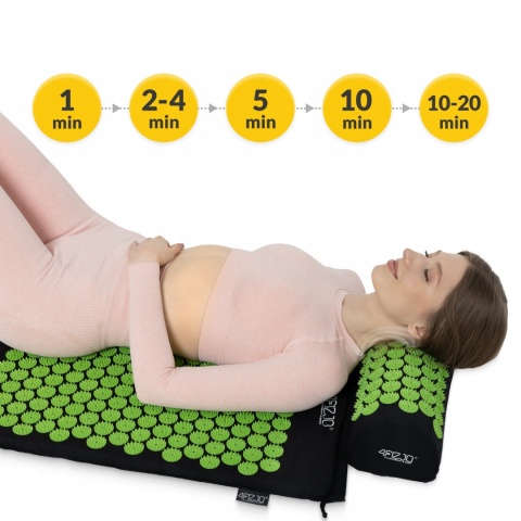 Zdrowotna Mata Do Akupresury Z Kolcami + Poduszka Terapeutyczna Relaks