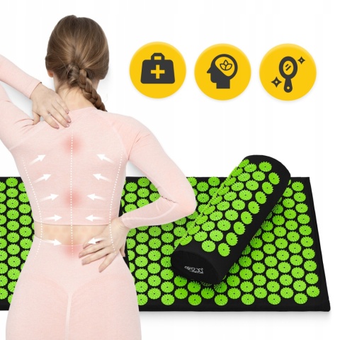 Zdrowotna Mata Do Akupresury Z Kolcami + Poduszka Terapeutyczna Relaks