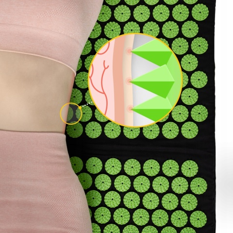 Zdrowotna Mata Do Akupresury Z Kolcami + Poduszka Terapeutyczna Relaks