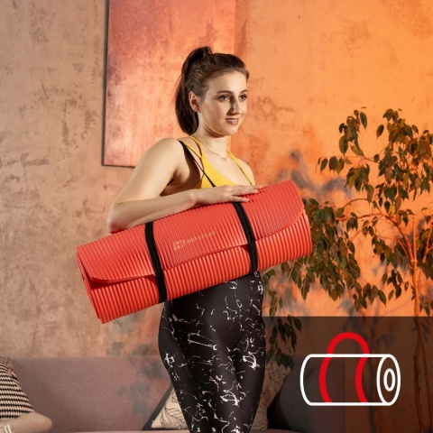 Mata fitness NBR 1,5 cm 190x80 cm - antypoślizgowa i wodoodporna