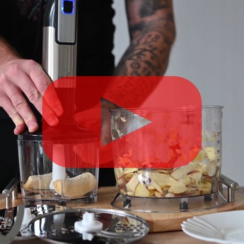 Blender Ręczny Wielofunkcyjny Mikser 1200W Złote Ostrze Moc Niszczenia
