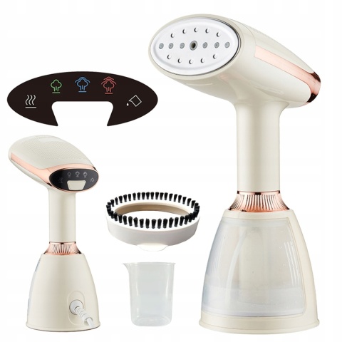 Parownica Do Ubrań 1500W 3-Stopniowa Regulacja 28G/Min 280Ml Stal 7 Dysz