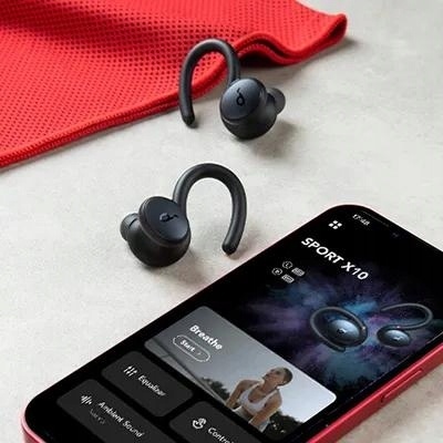 Słuchawki Douszne Soundcore Sport X10 Bezprzewodowe, Bluetooth 5.2, IPX7