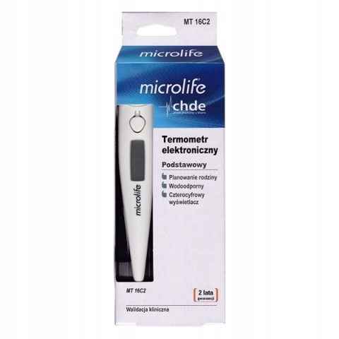 Termometr owulacyjny Microlife MT16C2 - Biały, Precyzyjny, LCD