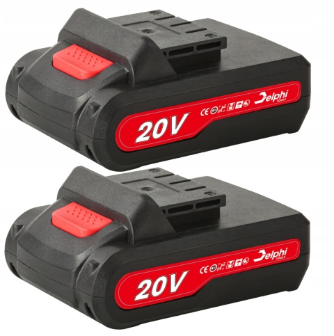 Udarowa Wiertarko-Wkrętarka 20V 2Xaku Delphi Tools Z Walizką I Akcesoriami