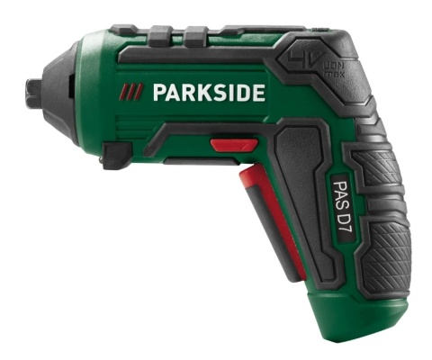 Wkrętarka Akumulatorowa PARKSIDE PAS D7 4V z 4 Końcówkami i LED