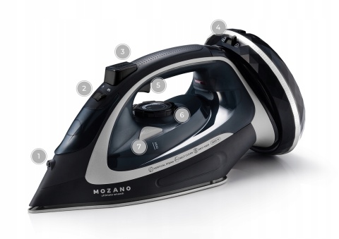 Żelazko bezprzewodowe Mozano Ultimate Smooth 2600W z ceramiczną stopą