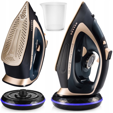 Żelazko bezprzewodowe ceramiczne 2600W z funkcją samoczyszczenia MOZANO