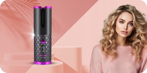 AUTOMATYCZNA OBROTOWA LOKÓWKA FALOWNICA DO STYLIZACJI WŁOSÓW LCD TIMER LOKI