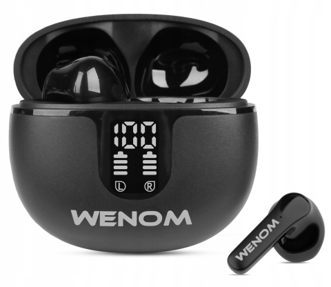 BEZPRZEWODOWE SŁUCHAWKI DOKANAŁOWE WENOM WGM 14 PRO TWS DOSKONAŁE DO SPORTU