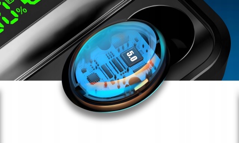 BEZPRZEWODOWE SŁUCHAWKI DOUSZNE ETUI POWERBANK DOSKONAŁY DŹWIĘK DEEP BASS