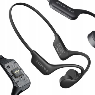 BEZPRZEWODOWE SŁUCHAWKI PRZEWODNICTWO KOSTNE BLITZWOLF IDEALNE DO SPORTU