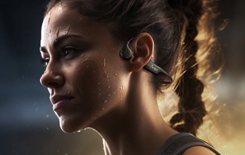 BEZPRZEWODOWE SŁUCHAWKI PRZEWODNICTWO KOSTNE BLITZWOLF IDEALNE DO SPORTU