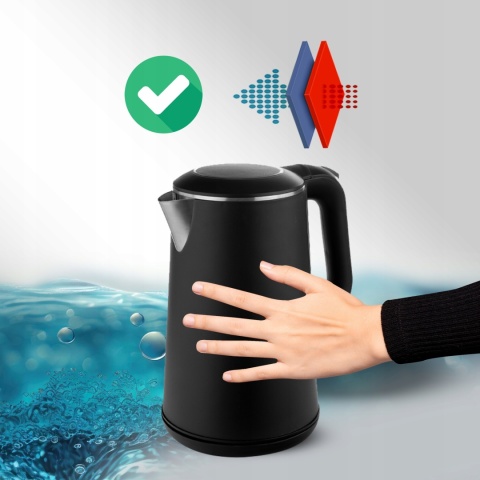 CZAJNIK ELEKTRYCZNY REGULACJA BEZPRZEWODOWY DOTYKOWY CZYSZCZENIE 1,6L