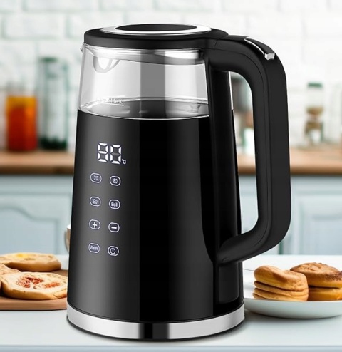 CZAJNIK ELEKTRYCZNY REGULACJA TEMPERATURY DIGITAL 40°C - 100°C 1,7L 2200W