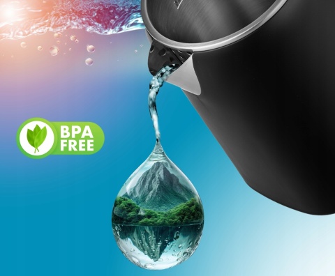 CZAJNIK ELEKTRYCZNY SZKLANY BEZPRZEWODOWY PODŚWIETLANY Z DIODĄ LED 1,7L