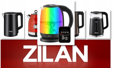 CZAJNIK ELEKTRYCZNY SZKLANY REGULACJA TEMPERATURY 5 KOLORÓW LED 2200W