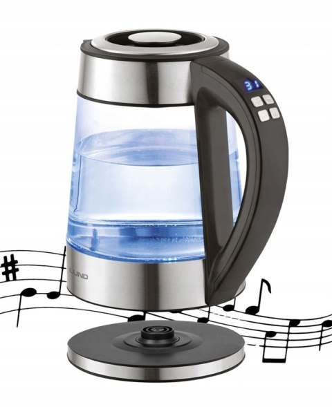 CZAJNIK ELEKTRYCZNY SZKLANY Z PODŚWIETLENIEM MOCNY 2200W BEZPRZEWODOWY 1,7L