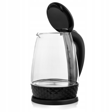 CZAJNIK ELEKTRYCZNY SZKLANY Z PODŚWIETLENIEM MOCNY 2200W BEZPRZEWODOWY 2L