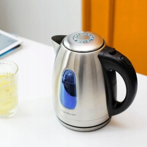 CZAJNIK ELEKTRYCZNY ZE STALI NIERDZEWNEJ 1,7L 2200 W LED BEZPRZEWODOWY