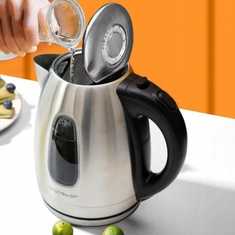 CZAJNIK ELEKTRYCZNY ZE STALI NIERDZEWNEJ 1,7L 2200 W LED BEZPRZEWODOWY