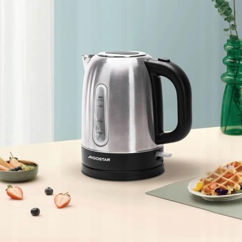 CZAJNIK ELEKTRYCZNY ZE STALI NIERDZEWNEJ 1,7L 2200 W LED BEZPRZEWODOWY