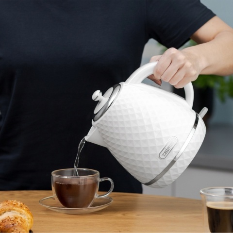 CZAJNIK ELEKTRYCZNY ZELMER ZCK7635W ONYX 1,7L OBROTOWA PODSTAWA BIAŁY 2200W