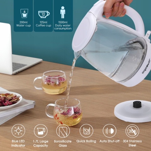 Czajnik elektryczny Aigostar EVE 30 GON 2200 W biały