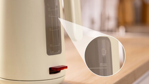 Czajnik elektryczny Bosch MyMoment 1.7l 2,4kW TWK2M167 Bezprzewodowy Beżowy