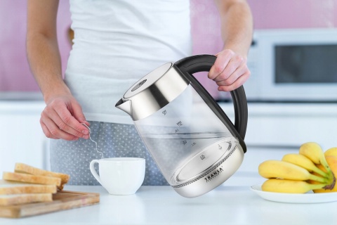 Czajnik elektryczny SZKLANY REGULACJA TEMPERATURY LCD DOTYKOWY PANEL 1,8 L