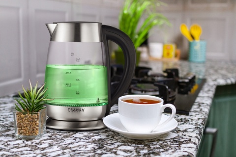 Czajnik elektryczny SZKLANY REGULACJA TEMPERATURY LCD DOTYKOWY PANEL 1,8 L