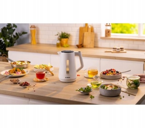 Czajnik elektryczny bezprzewodowy Bosch TWK1M121 1,7L 2400W Biały