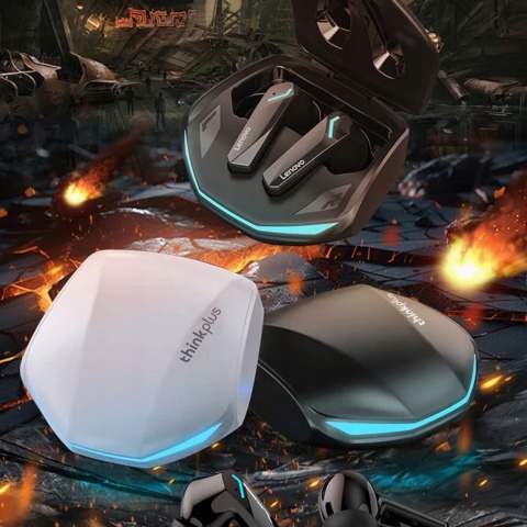 DOKANAŁAOWE SŁUCHAWKI BEZPRZEWODOWE LENOVO GM2 PRO IDEALNE DO GRY POWERBANK