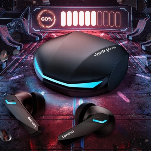 DOKANAŁAOWE SŁUCHAWKI BEZPRZEWODOWE LENOVO GM2 PRO IDEALNE DO GRY POWERBANK