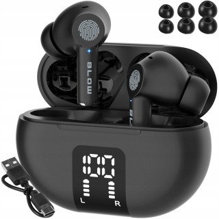 DOKANAŁOWE SŁUCHAWKI BEZPRZEWODOWE PRO ENC BLUETOOTH 5.3 USB-C POWERBANK