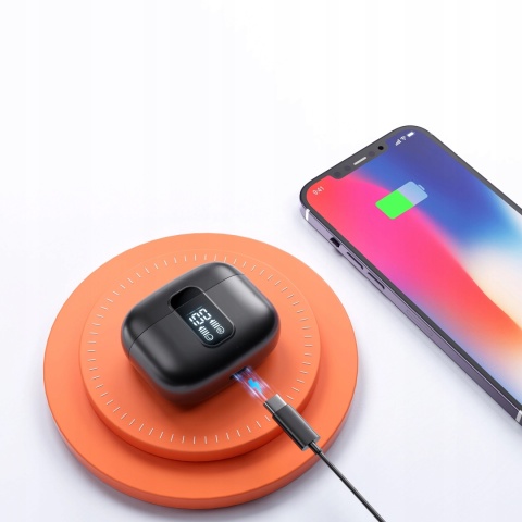 DOKANAŁOWE SŁUCHAWKI BEZPRZEWODOWE PRO ENC BLUETOOTH 5.3 USB-C POWERBANK