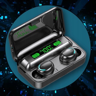 DOUSZNE BEZPRZEWODOWE SŁUCHAWKI BLUETOOTH 5.1 SPORTOWE Z POWERBANKIEM IPX4