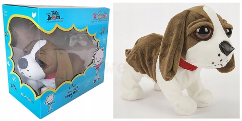 INTERAKTYWNY PIESEK ZABAWKA BASSET - REAGUJE NA DOTYK I WYDAJE DŹWIĘKI