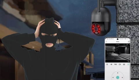 KAMERA IP WIFI ZEWNĘTRZNA 8 MPX 4K UHD, 5X ZOOM, DETEKCJA RUCHU, IP66