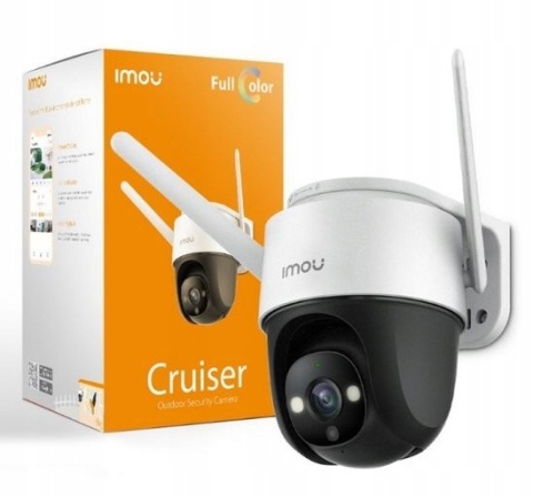 KAMERA OBROTOWA WIFI 4MPX IMOU, KOLOR NOCĄ, WBUDOWANA SYRENA, MIKROFON IP66