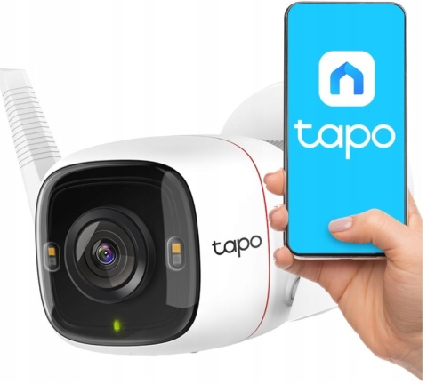 KAMERA ZEWNĘTRZNA WI-FI TAPO C320WS 4MP, NOCNE WIDZENIE, SYRENA ALARMOWA