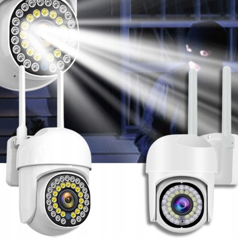 KAMERA ZEWNĘTRZNA WIFI 1080P ZOOM 4X ŚLEDZENIE RUCHU, WODOODPORNA IP65, 2MP
