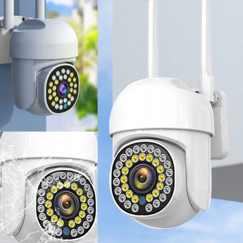 KAMERA ZEWNĘTRZNA WIFI 1080P ZOOM 4X ŚLEDZENIE RUCHU, WODOODPORNA IP65, 2MP