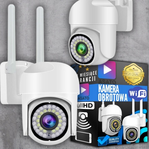 KAMERA ZEWNĘTRZNA WIFI 1080P ZOOM 4X ŚLEDZENIE RUCHU, WODOODPORNA IP65, 2MP