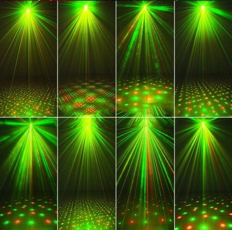 LASER projektor disco DYSKOTEKOWY lampa 3d DISCO stroboskop imprezowy